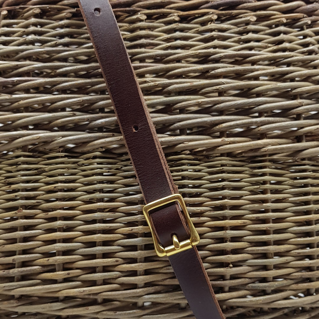 Susan Early leather strap basket